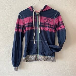 Reversible billabong zip up sweatshirt